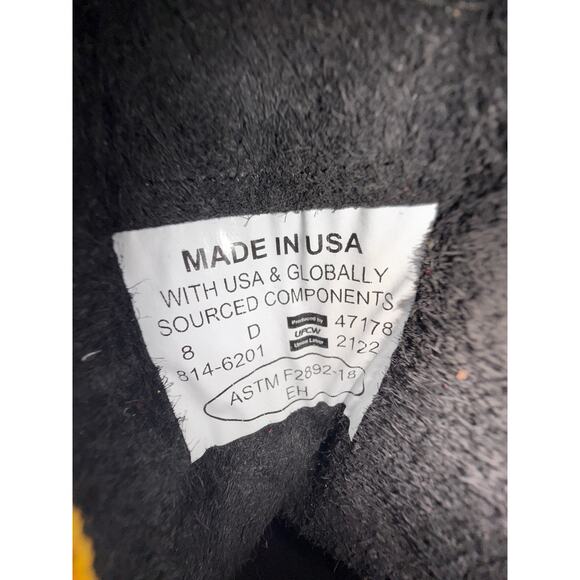 Thorogood Work Boots American 6" Men's 8D Moc Soft Toe Black Leather 814-6201 - Picture 8 of 10